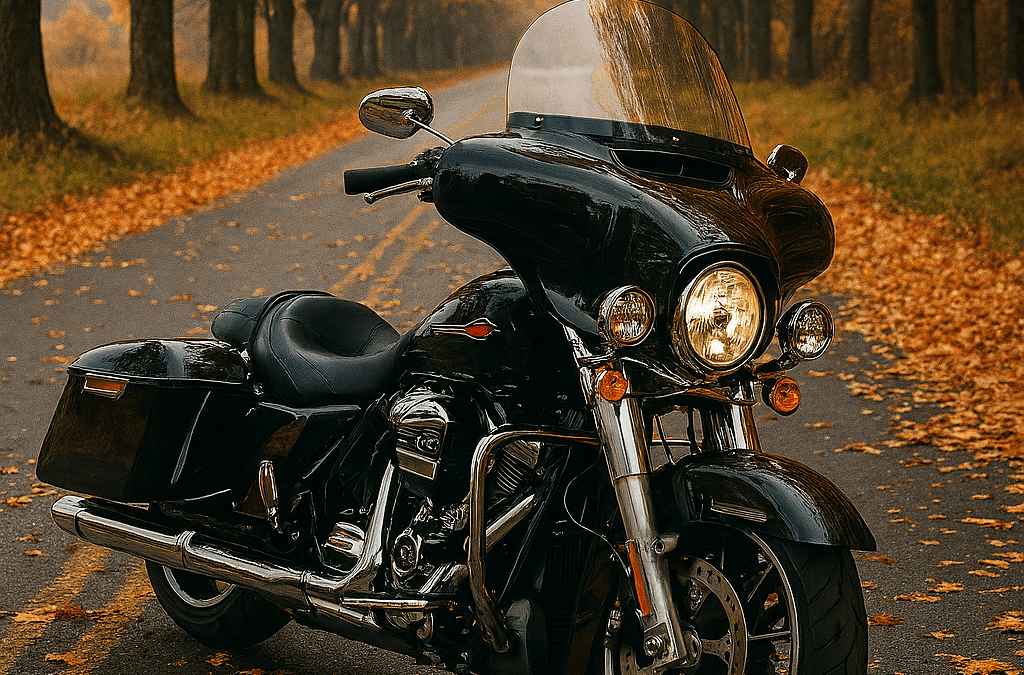 Moto en otoño.