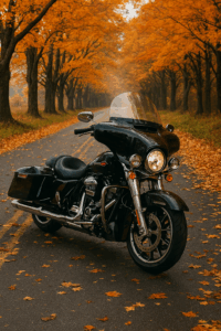 Moto en otoño.