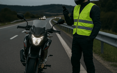 Normas en caso de avería de la moto en carretera