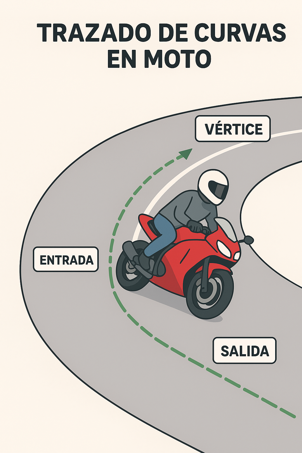 TRAZADO DE CURVAS EN MOTO